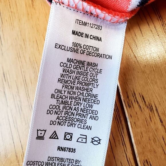 🔸️Free People Red & Blue Striped Ribbed & Cropped Long Sleeve Top Small - Picture 9 of 10